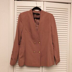 Hello Spring! Mauve NWOT Zara Blazer w Gold Buttons